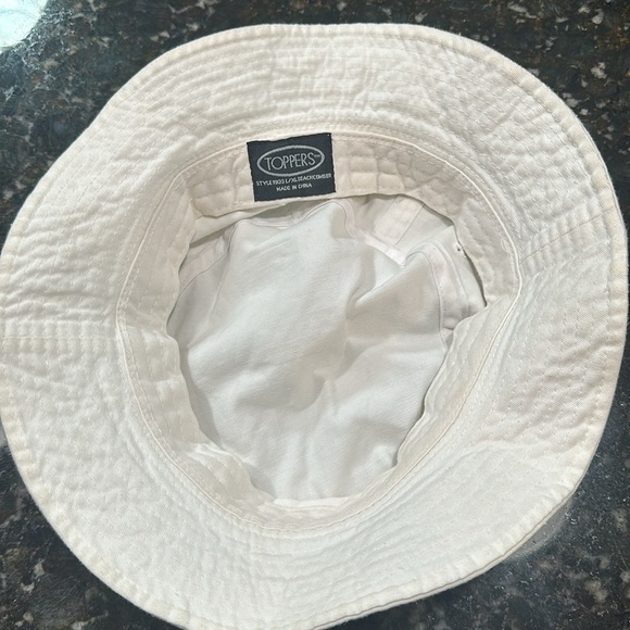 EUC BRIDE Sun Bucket Hat. Perfect for your Honeymoon! Rhinestones! - Picture 4 of 8